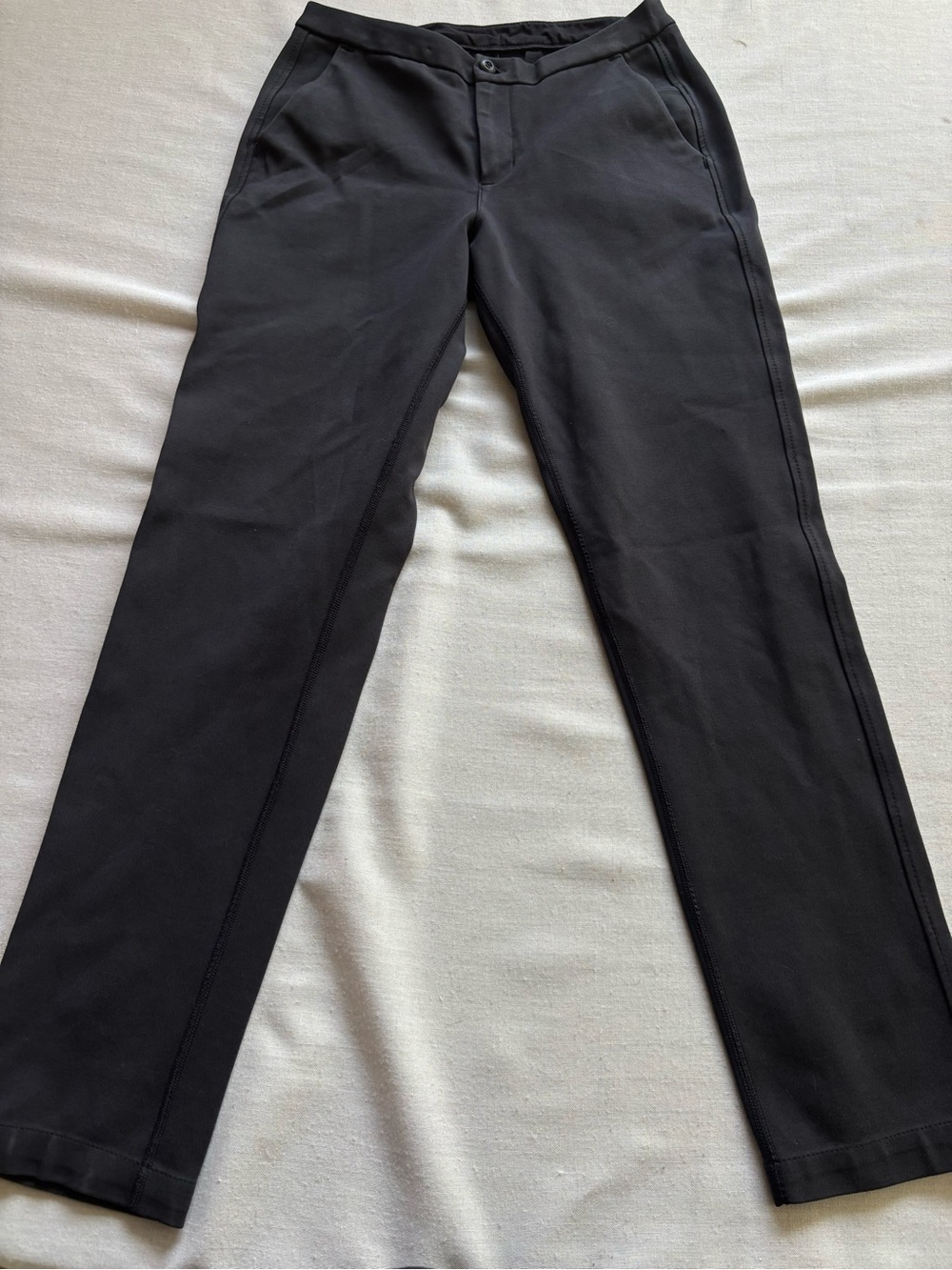 Lululemon Mid Rise Slim Cropped Black Trousers Size 4